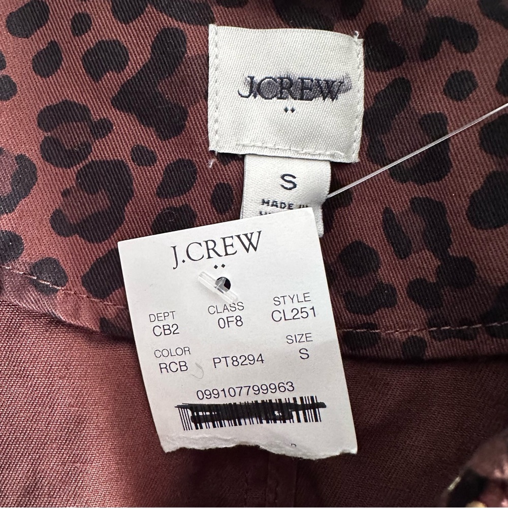 J Crew Factory • NWT • Leopard Print Field Jacket - Picture 7 of 15